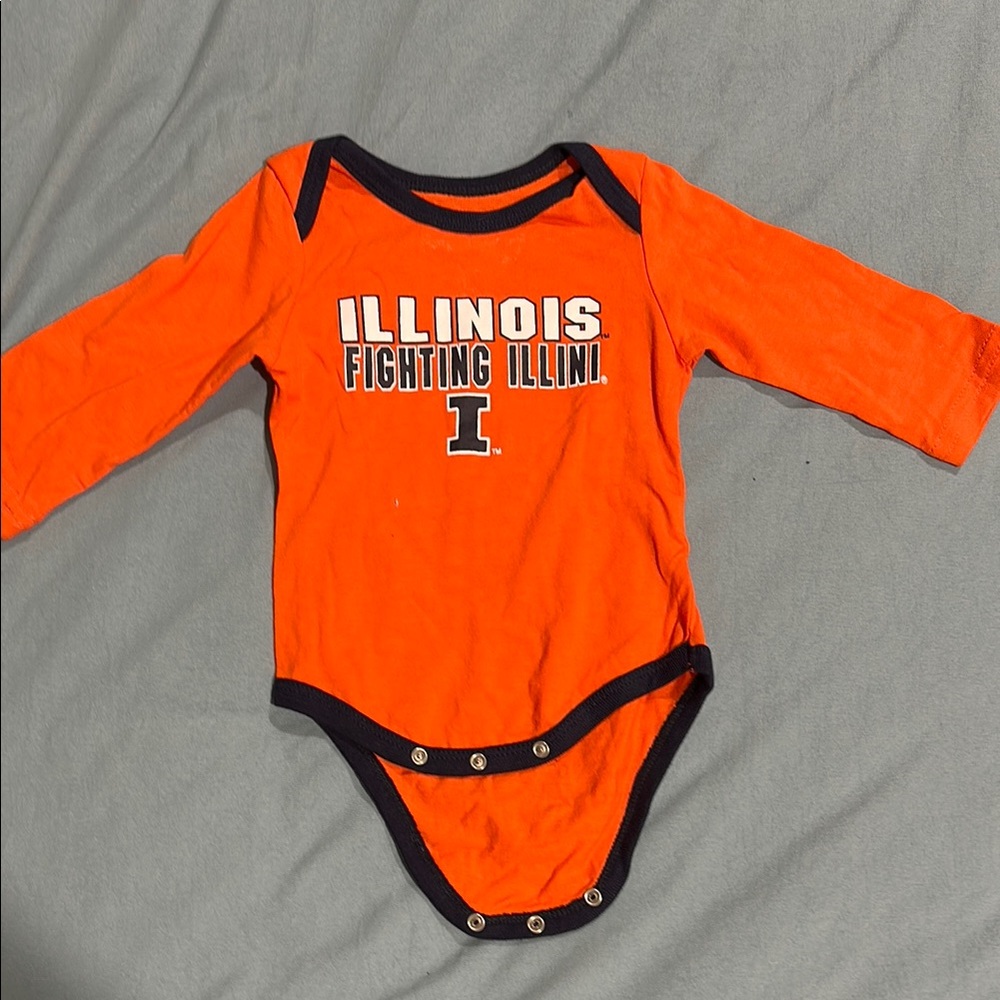 Illinois Fighting Illini Kids One Piece - Orange